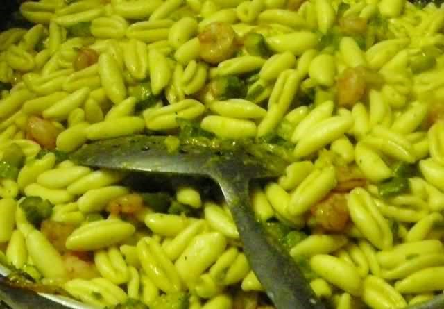 Cavatelli zucchine e gamberetti